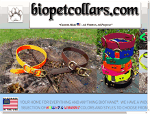 Tablet Screenshot of biopetcollars.com